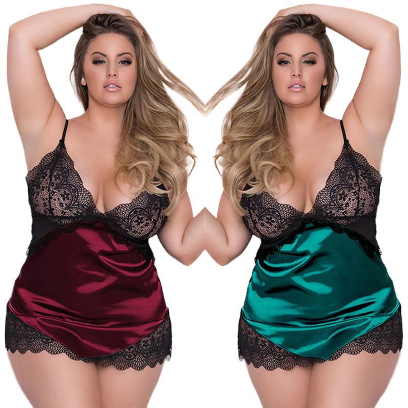 Lace Trim Cami - Babydoll Lingerie da Donna, Camicia da