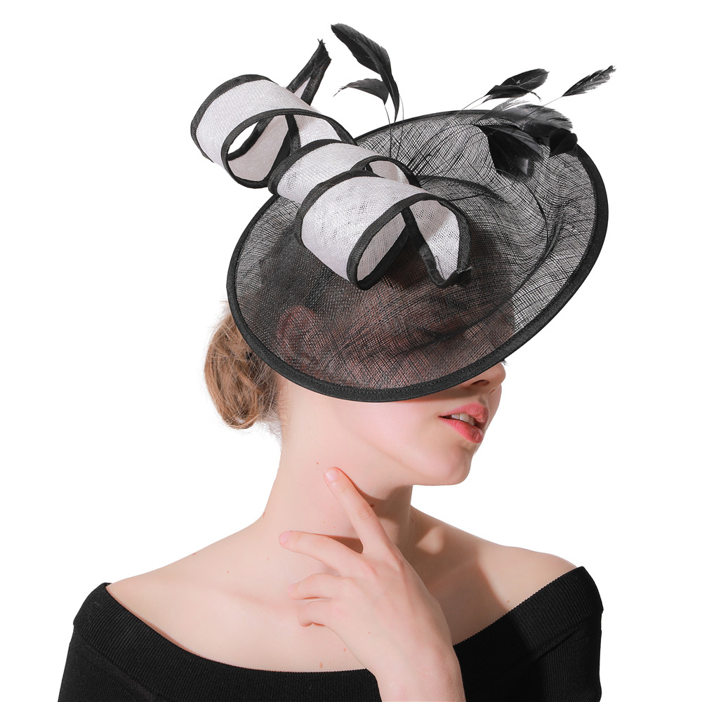Women'S Fashion Kentucky Derby - Cappello da fascinator derby nero Kentucky